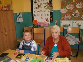 Luk� se svou prababi�kou